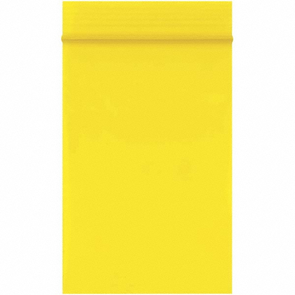Plastic Bags: Polybags Type: Bag; Width (Inch): 2; Height (Inch): 3 - Yellow, Reclosable