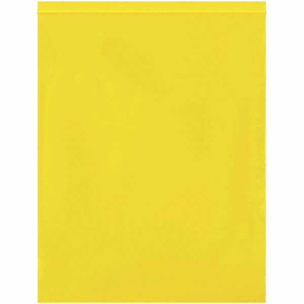 Plastic Bags: Polybags Type: Bag; Width (Inch): 12; Height (Inch): 15 - Yellow, Reclosable