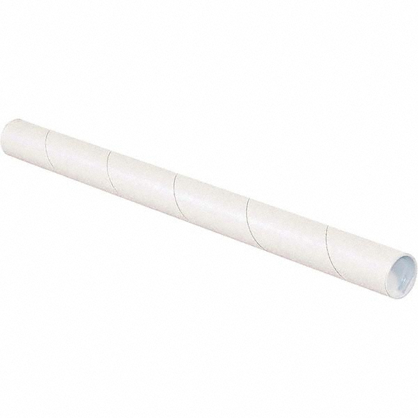 Made in USA 11/2" Diam x 24" Long Round White Mailing Tubes 39552369 MSC Industrial Supply