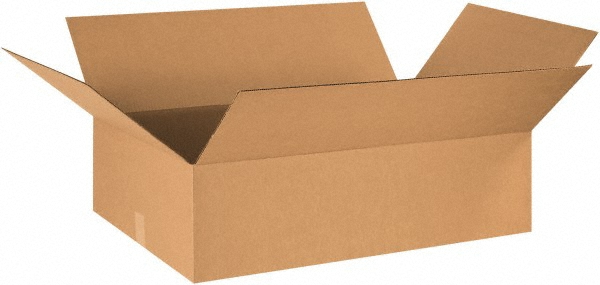Made in USA Corrugated Shipping Box: 32" Long, 10" Wide, 10" High - 1 Wall, Kraft, 65 lb Capacity | 20-Pack | Part #848109006802