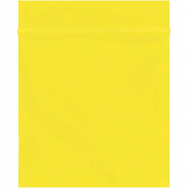 Plastic Bags: Polybags Type: Bag; Width (Inch): 3; Height (Inch): 3 - Yellow, Reclosable