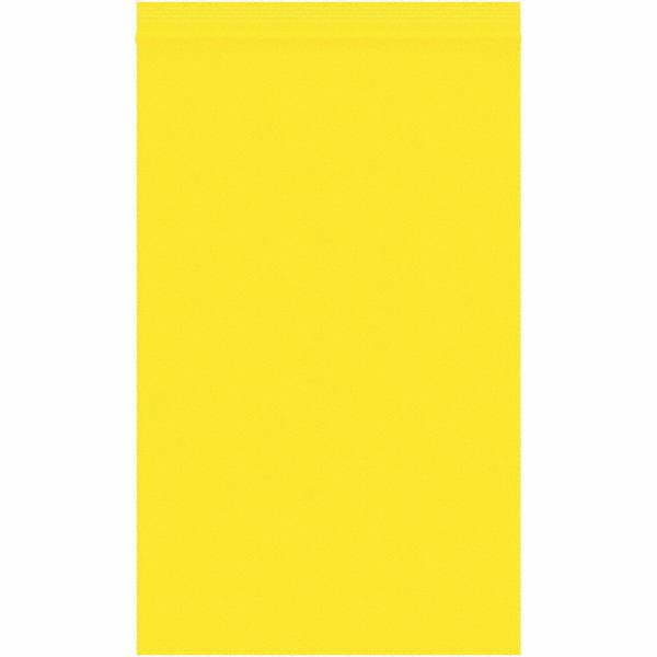 Plastic Bags: Polybags Type: Bag; Width (Inch): 5; Height (Inch): 8 - Yellow, Reclosable