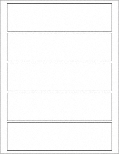 Tape Logic Pack of (500), 7-1/2" x 7-1/2", White Paper Laser Labels - For Laser Printers | Part #LL133