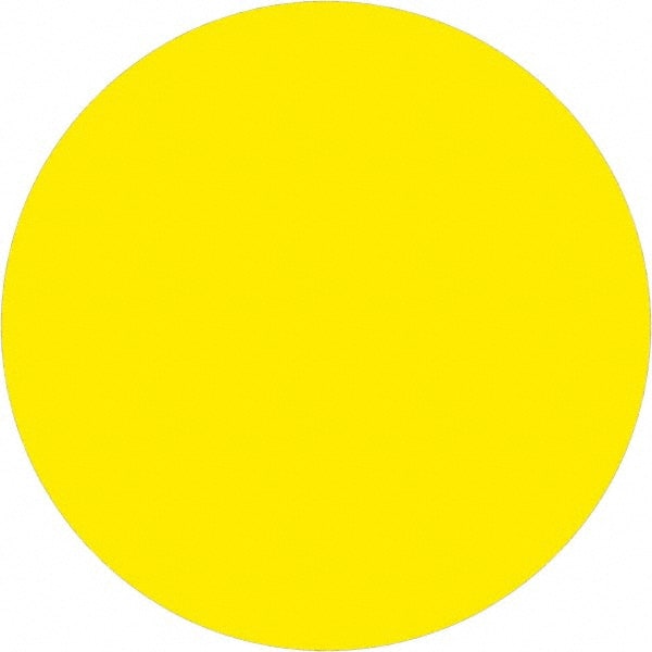 Label Maker Label: Fluorescent Yellow, Paper, 1/2" OAL, 1/2" OAW, 500 per Roll, 1 Roll
