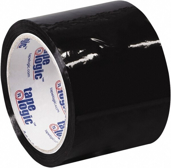 Packing Tape: 2" Wide, Black, Acrylic Adhesive