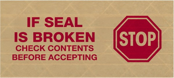 Packing Tape: 3" Wide, Water-Activated Adhesive - Paper, 5 mil Thick