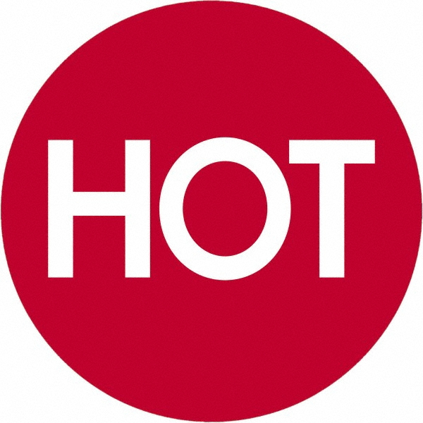 Tape Logic 2" x 2" Red/White Paper Shipping Label - For Multi-Use | Part #DL1084