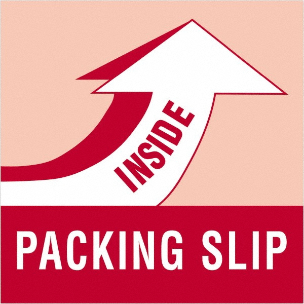 Tape Logic 4" x 4" Red/White Paper Shipping Label - For Multi-Use | Part #DL1180