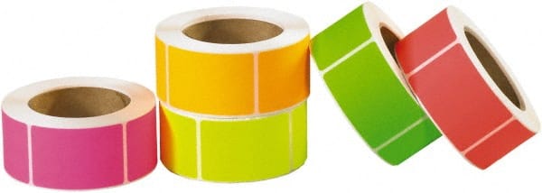 Tape Logic Pack of (5000) 3 quot x 2 quot Assorted Paper Inventory Labels