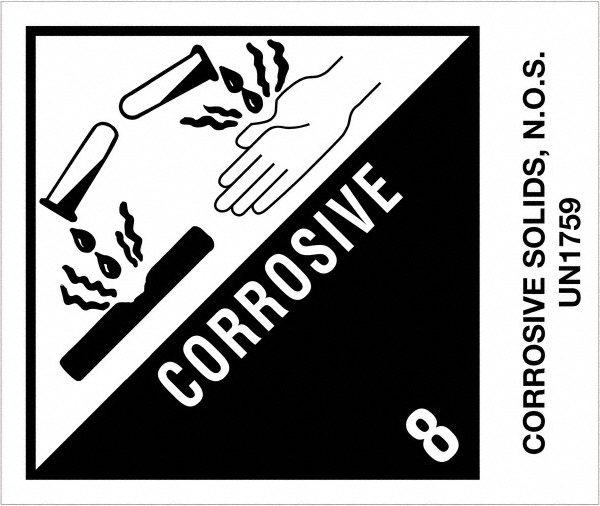 Tape Logic Label Maker Label Black & White, Paper, 43/4" OAL, 43/4