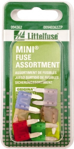 Fuse Service Kits; Compatible Fuse Class: Miniature ; Includes: (1) Each: MINI 3A, 5A, 7.5A, 10A, 15A, 20A, 25A, 30A