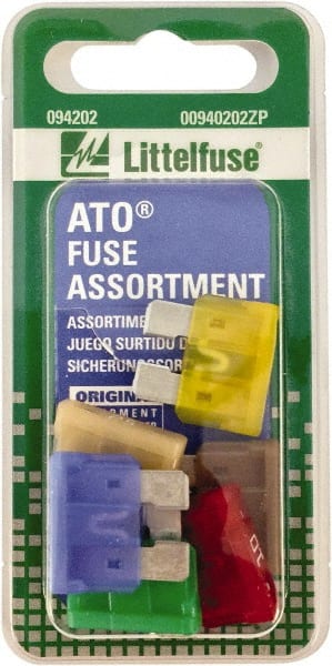 Fuse Service Kits; Compatible Fuse Class: ATO ; Includes: (1) Each: ATO 5A, 10A, 15A, 20A, 25A, 30A Fuses