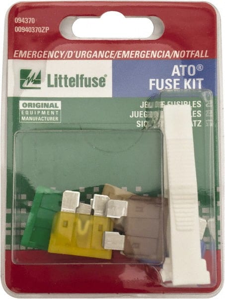 Fuse Service Kits; Compatible Fuse Class: ATO ; Includes: (1) Each: ATO 5A, 10A, 15A, 20A, 25A, 30A Fuses; Puller