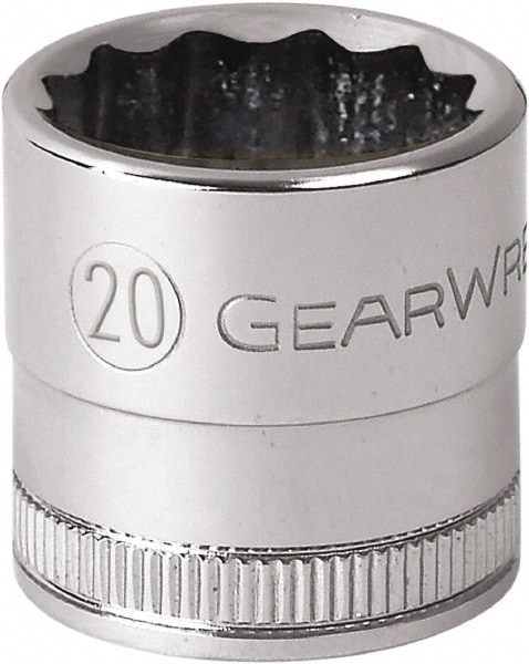Standard Hand Socket: 1/2 Drive, 12 Points, Tether Capable