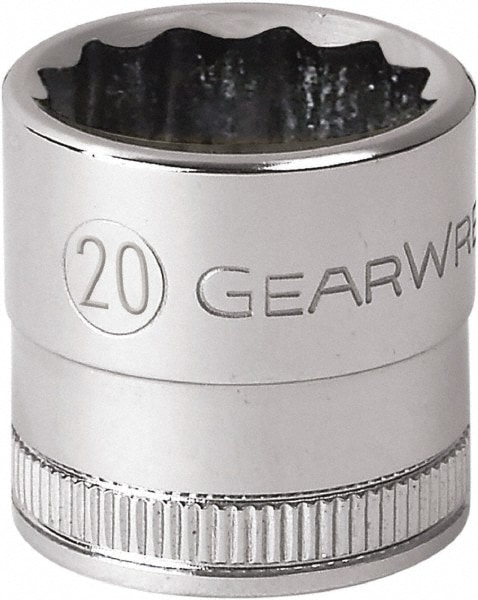 Standard Hand Socket: 1/2 Drive, 12 Points, Tether Capable