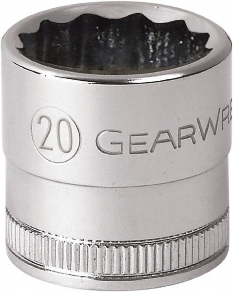 Standard Hand Socket: 1/2 Drive, 12 Points, Tether Capable