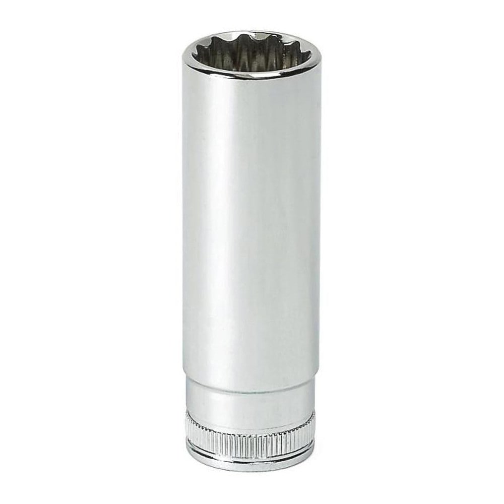 Deep Hand Socket: 3/8 Drive, 9/16" Socket, 12 Points, Tether Capable