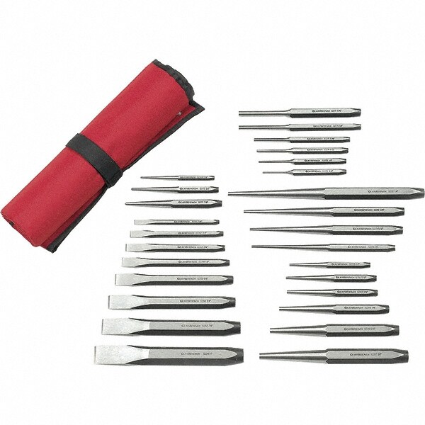 27 Piece Center Punch, Cold Chisel, Starter & Long Taper Punch Set