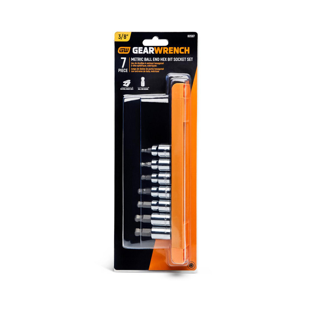 GEARWRENCH - Hex Bit Socket Set: 3/8