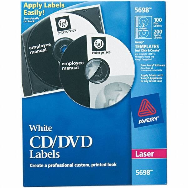 8.7" x 11.2" White Paper Laser Label