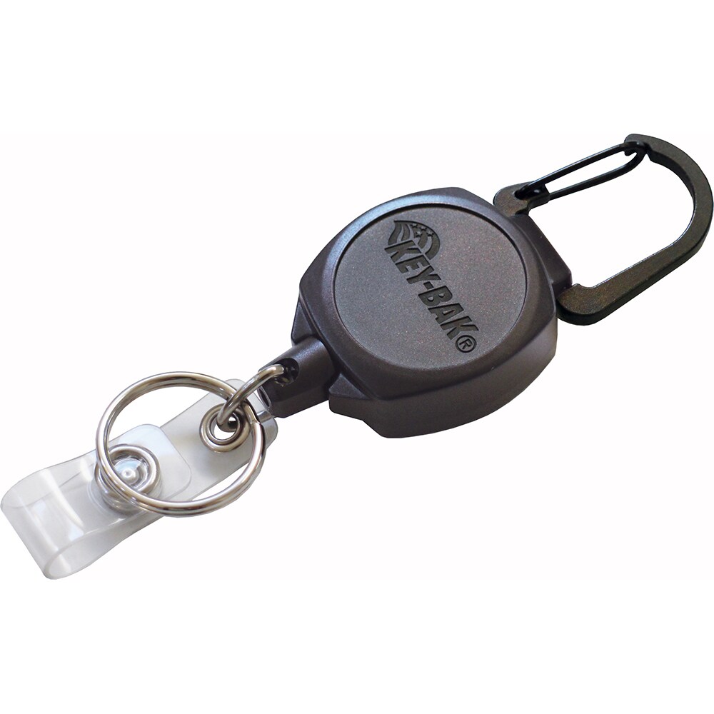 Key Control; Type: Retractable Key Chain & ID Holder ; Number of Keys: 5 ; Color: Black ; Width (Inch): 3/4