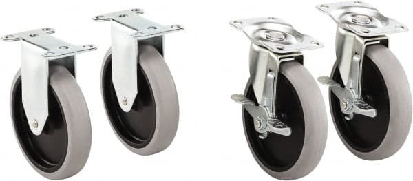 Rubbermaid 1997371 5-11/16" Long x 2-9/16" Wide x 5-13/16" High, Cart Replacement Casters 