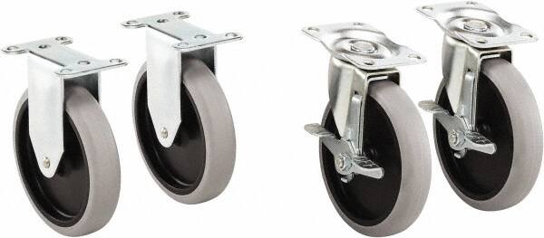 5-11/16" Long x 2-9/16" Wide x 5-13/16" High, Cart Replacement Casters