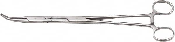 GEARWRENCH 82035 Hemostat Tweezer: All Purpose, Stainless Steel, Bent Tip, 9.73" OAL 