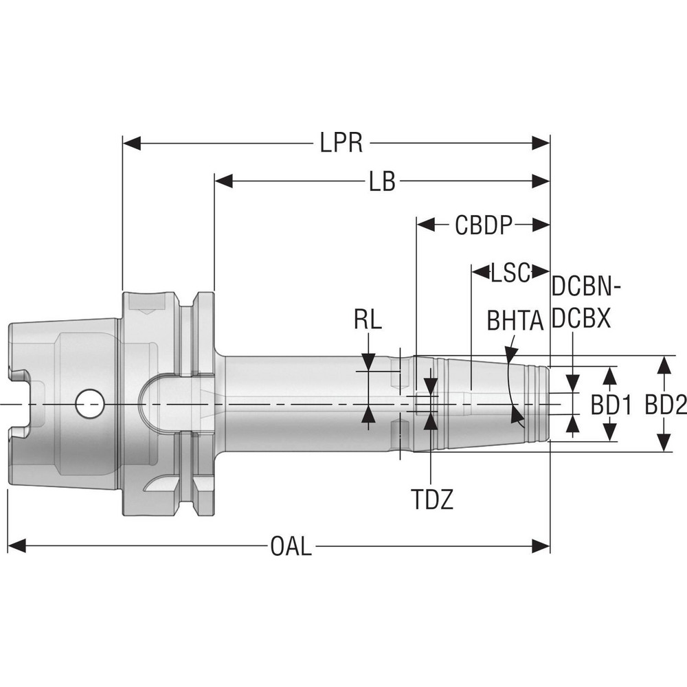 Seco - Shrink-Fit Tool Holder & Adapter: HSK63A Taper Shank | MSC Direct