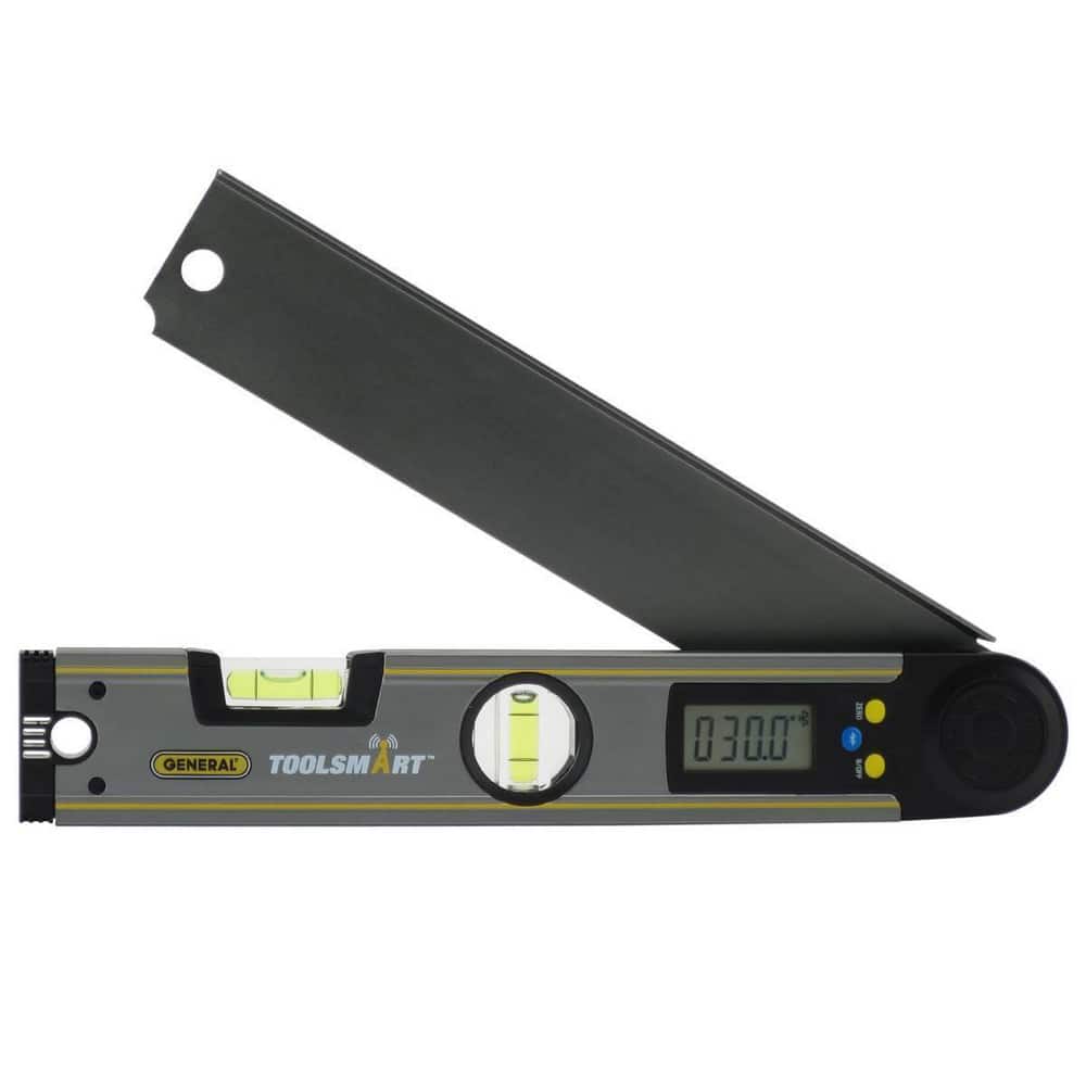 General TS02 Combination Protractor & Inclinometer: 0.1 (10-90) ° Resolution, Angle 