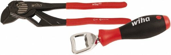 Tongue & Groove Plier: 1-11/16" Cutting Capacity, Straight Jaw
