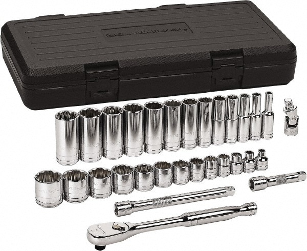 GEARWRENCH 80568 Deep Standard Socket Set: 30 Pc 