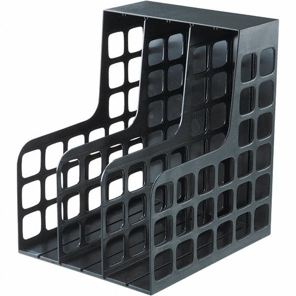 Magazine Rack Plastic Insert Pendaflex - Black Magazine Rack | MSC Direct