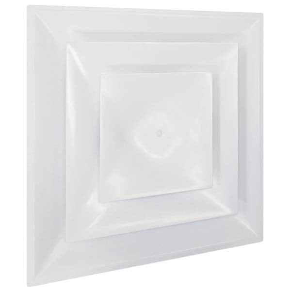 Registers & Diffusers; Type: Ceiling Diffuser ; Style: Lay-In ; Material: Plastic ; Length (Decimal Inch): 24 ; Height (Inch): 6-1/4 ; Diameter (Decimal Inch): 6.0000