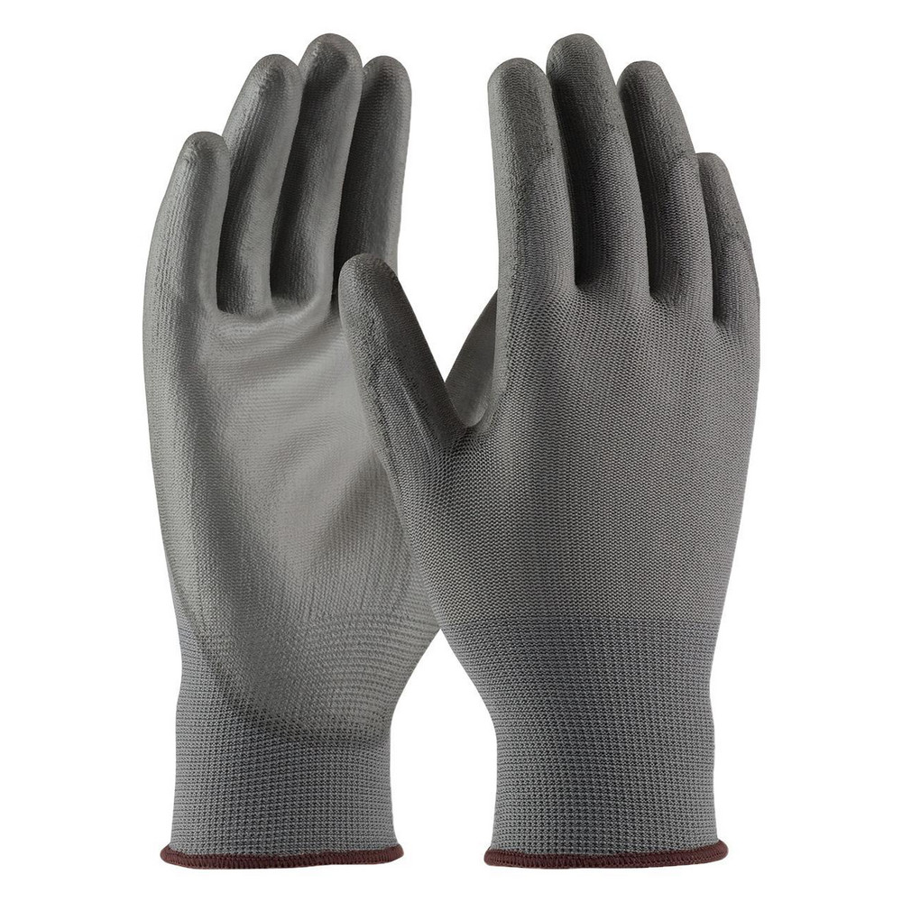 General Purpose Work Gloves: X-Small, Polyurethane Coated, Polyester Blend