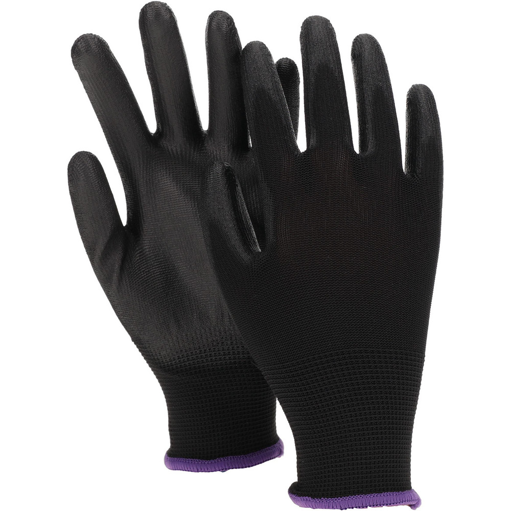 General Purpose Work Gloves: X-Small, Polyurethane Coated, Polyester Blend