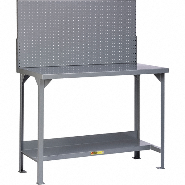 Little Giant® Stationary HeavyDuty Workbench with Pegboard Panel