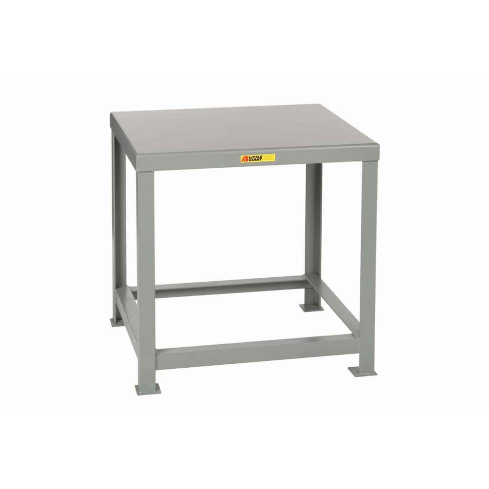 Little Giant. MTH1-3048-30 Heavy-Duty Machine Table: Powder Coated Steel, Gray 