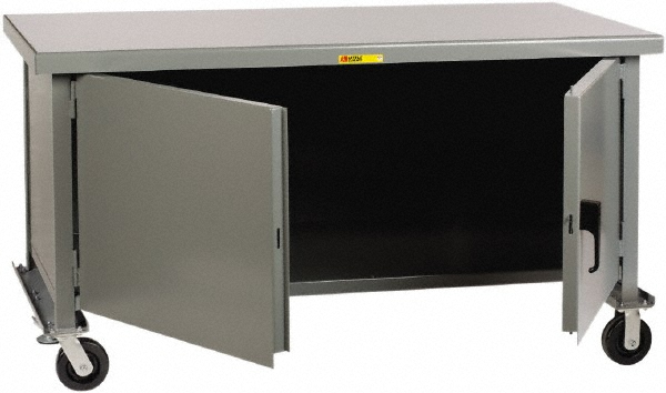 Little Giant 3 600 Lb Capacity 2 Shelf 2 Door Mobile Heavy Duty