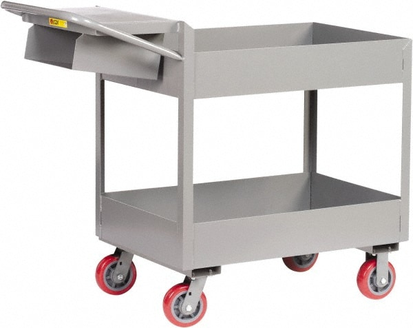 Wire Spool Utility Cart: Steel, Gray