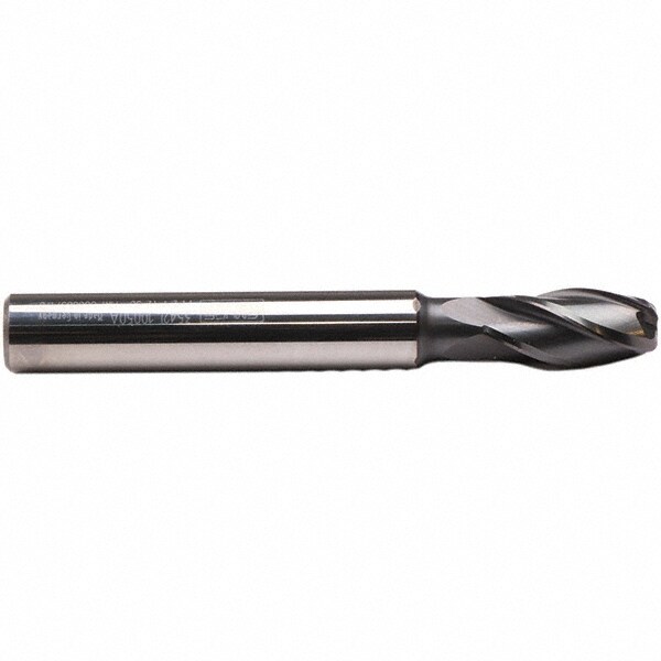 Corner Radius End Mill: 4 Flutes, Solid Carbide