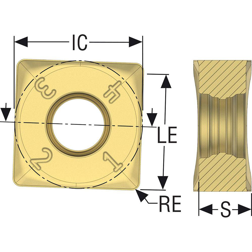 Seco Milling Insert ANSI SNMU120408TNM10, ISO SNMU120408TNM10