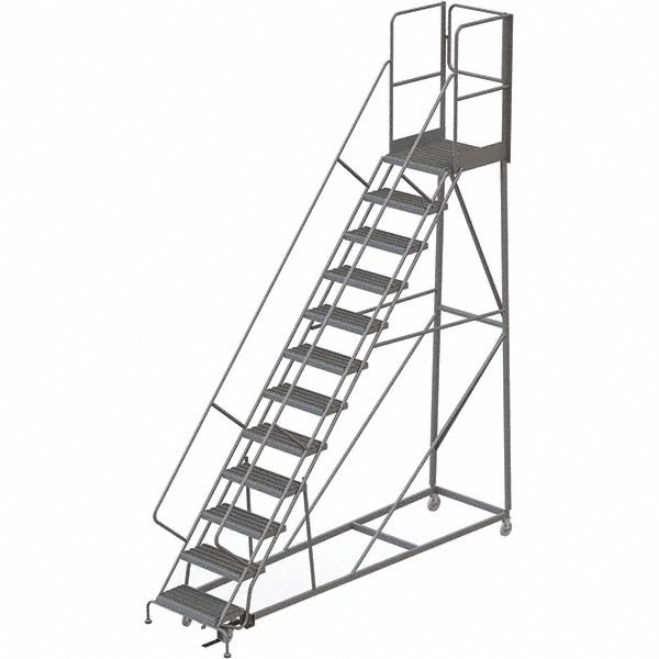 TRIARC 162" High 450 Lb Capacity 12 Step Stairway Slope Ladder