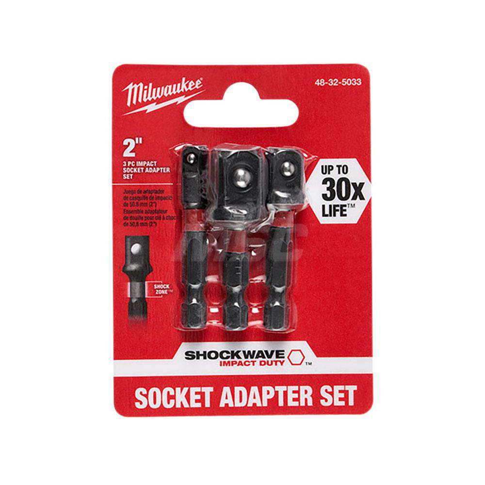 MILWAUKEE SHOCKWAVE Impact Hex Shank Socket Adapter Set 48325033