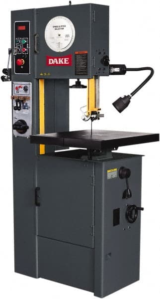Vertical Bandsaw: 15-1/2" Throat Depth, 10" Height Capacity, Variable Speed Pulley Drive