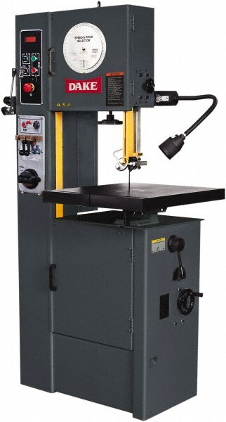 Vertical Bandsaw: Variable Speed Pulley Drive, 15-1/2" Throat Capacity, 10" Height Capacity