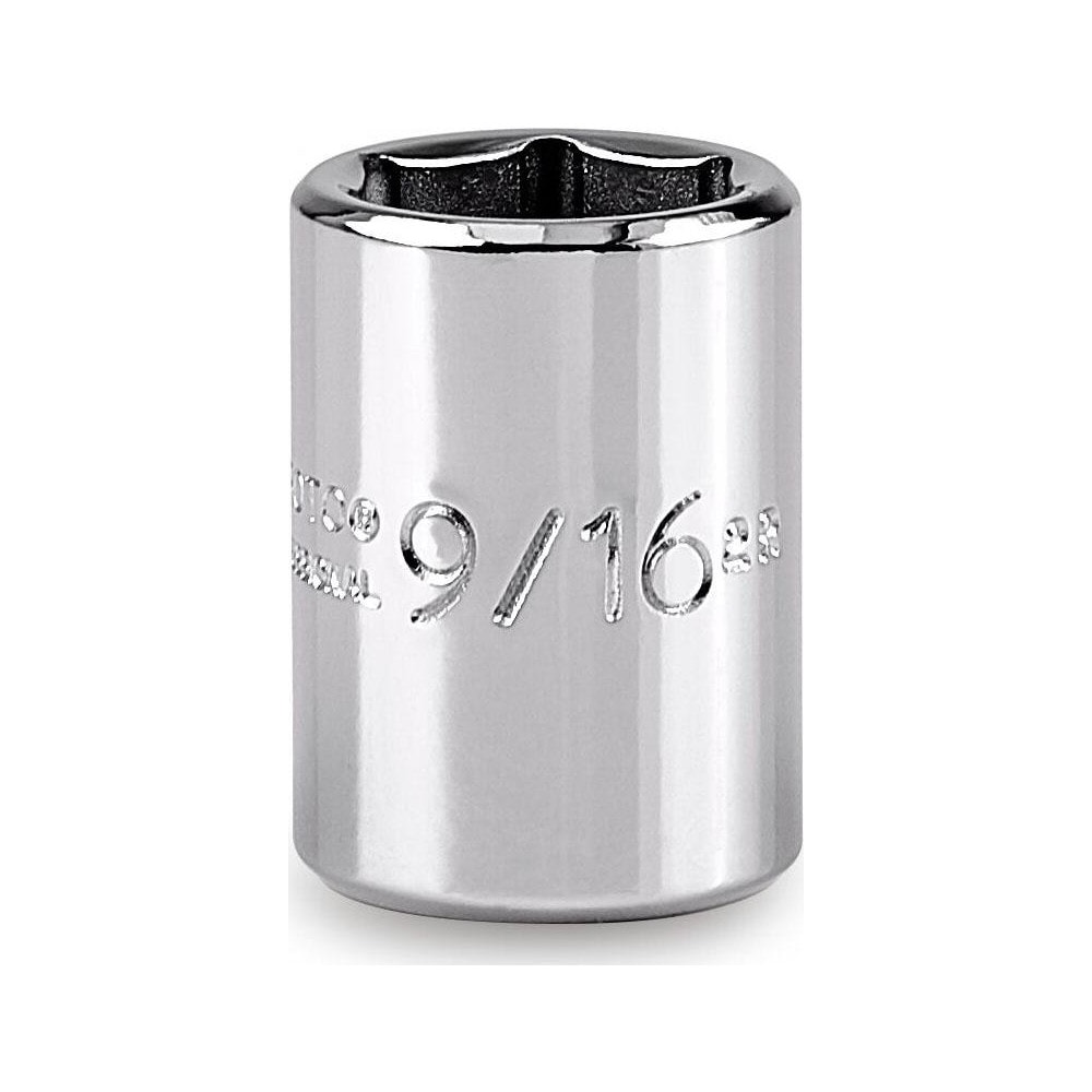 Hand Socket: 9/16" Socket, 6-Point