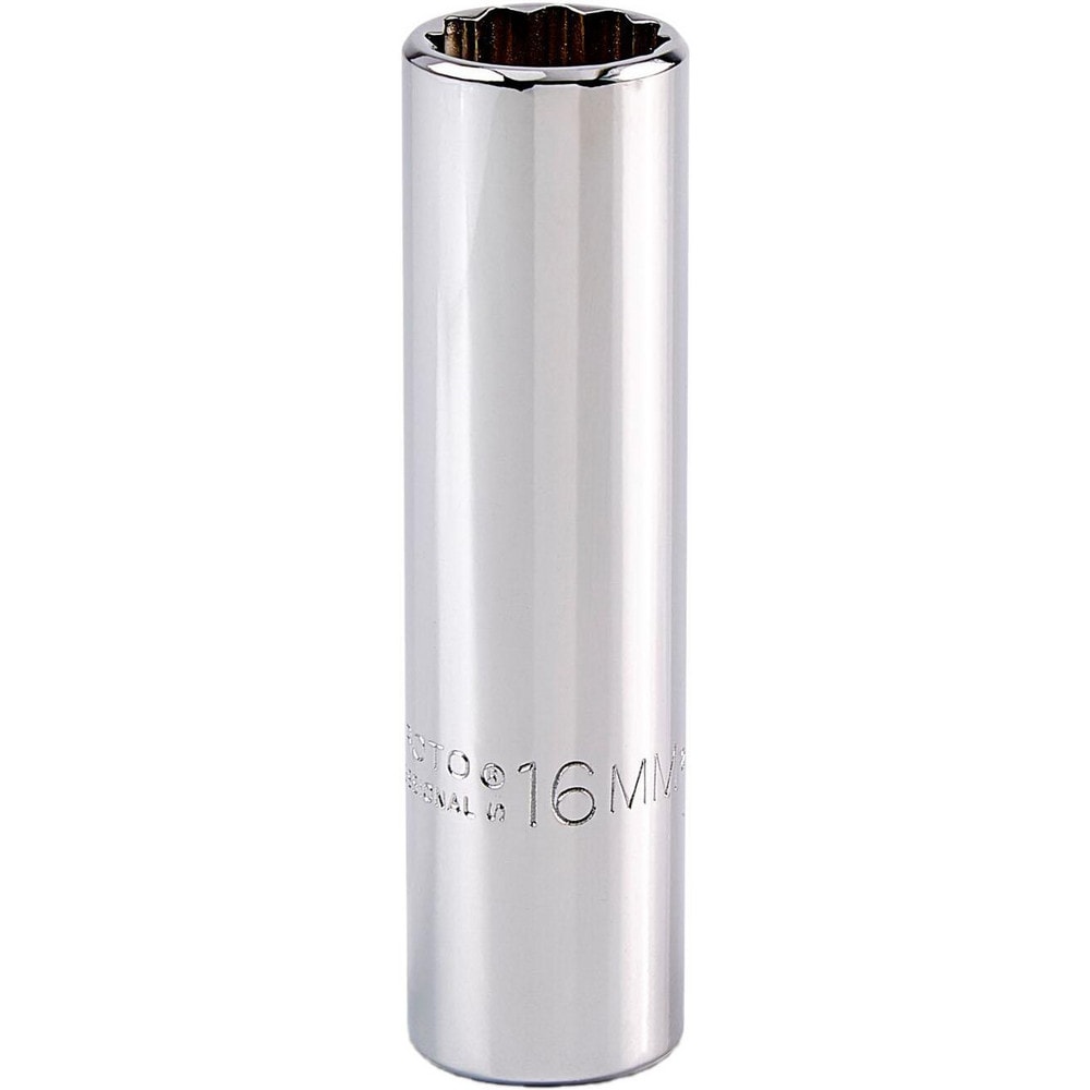 Deep Hand Socket: 16 mm Socket, 12-Point