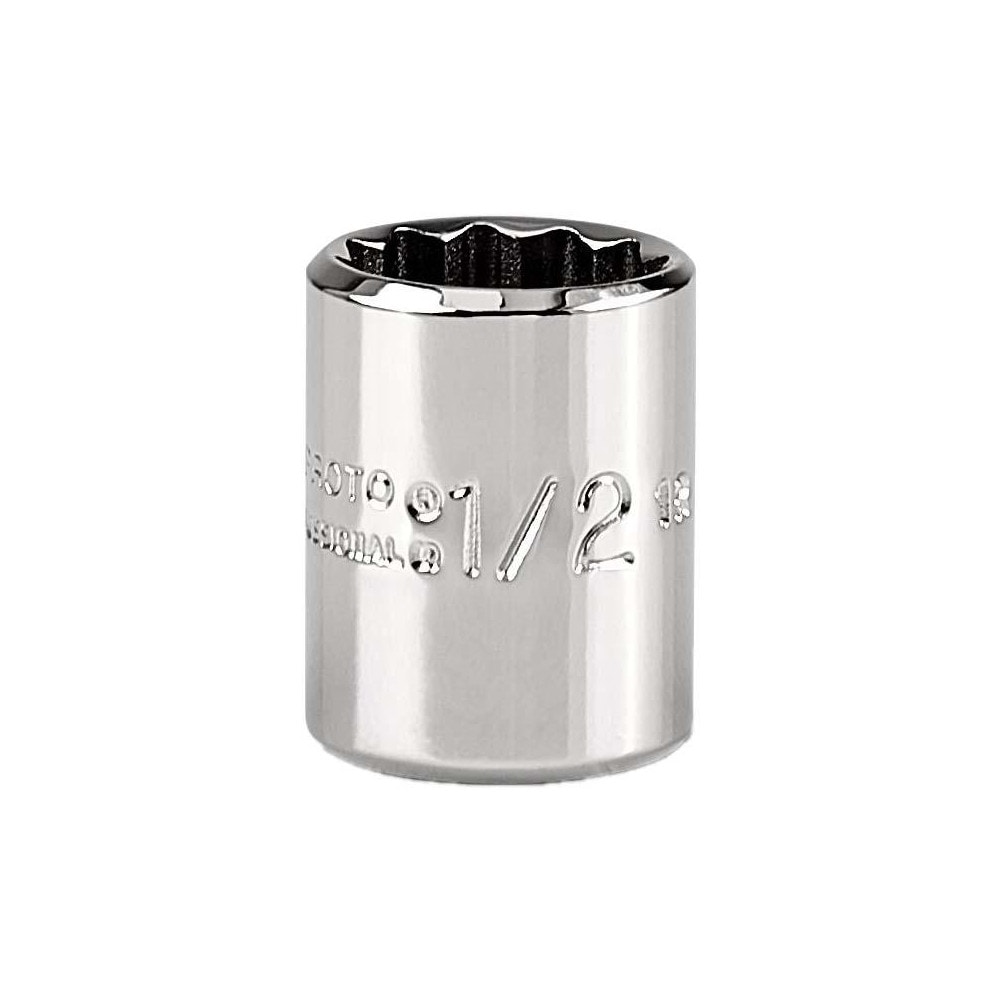 Hand Socket: 1/2" Socket, 12-Point