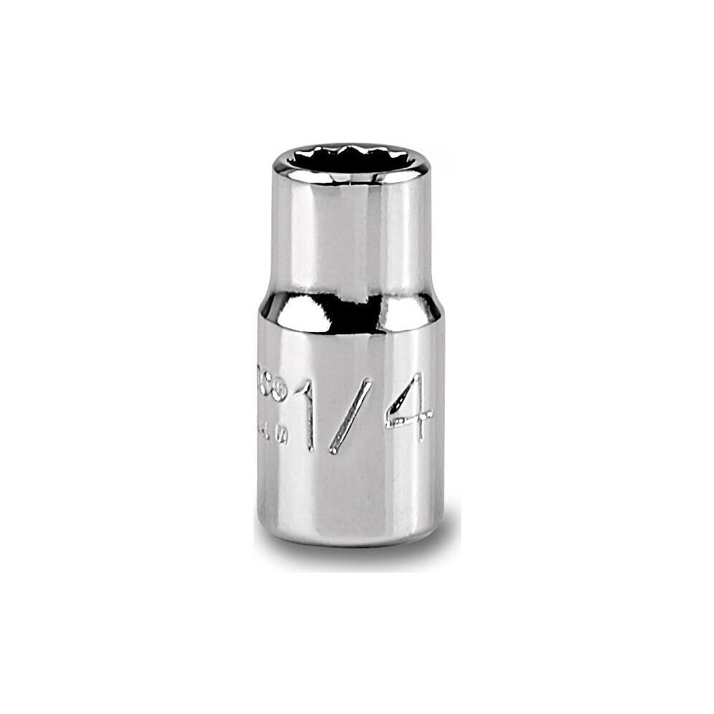 Hand Socket: 1/4" Socket, 12-Point